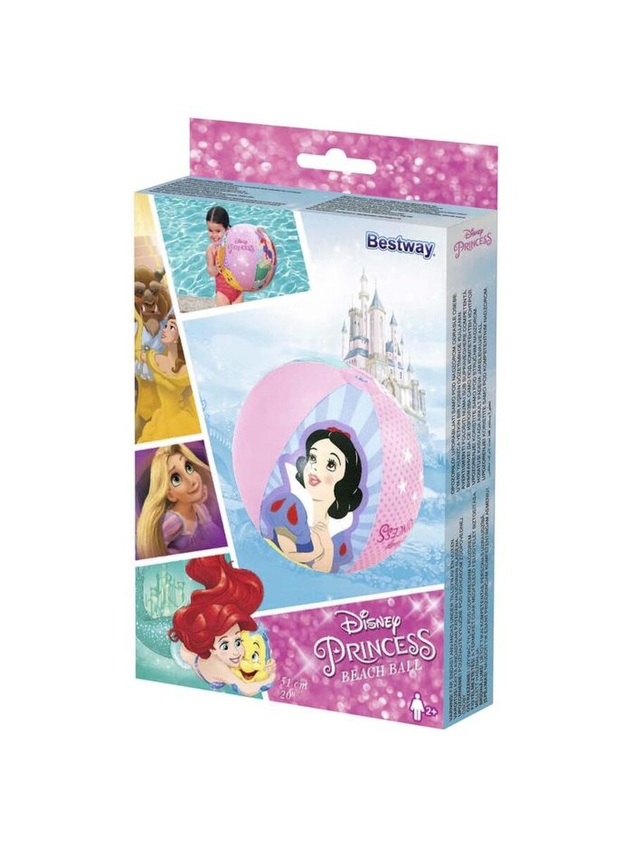 мяч надувной 51см, disney princess bestway 91042 - фото №17