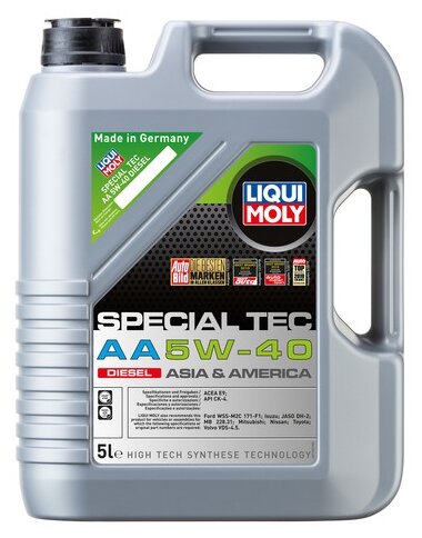 HC-синтетическое моторное масло LIQUI MOLY Special Tec AA Diesel 5W-40
