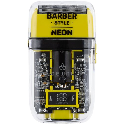 Шейвер для проработки контуровбороды DEWAL PRO BARBER STYLE NEON YELLOW аккум 7000обмин2 бр гол 301200₽