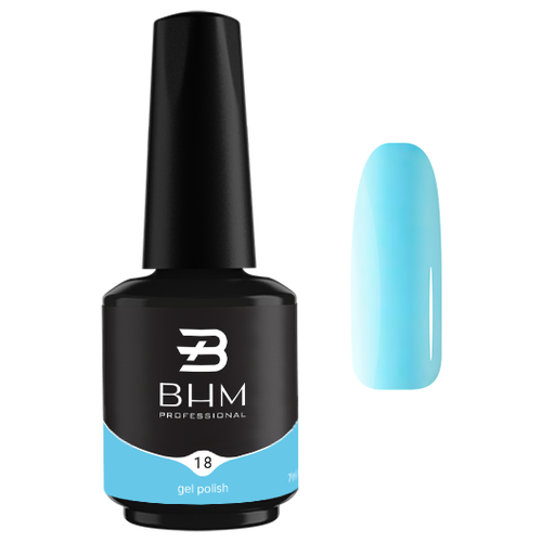 BHM Professional Гель-лак Gel Polish, 7 мл, 15 г, №018 Cloudy dreams