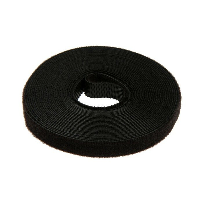 Лента-липучка для проводов 5000Х10Х1,5 мм тундра, цвет черный, 1 шт. 9579991 - фотография № 4