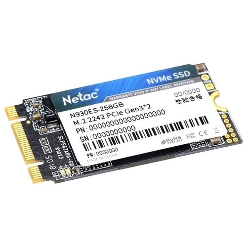 Твердотельный накопитель Netac Series Retail N930ES 256Gb NT01N930ES-256G-E2X