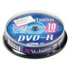 Носители информации DVD-R, 16x, Verbatim Azo Matt Silver, Cake/10, 43523 - изображение