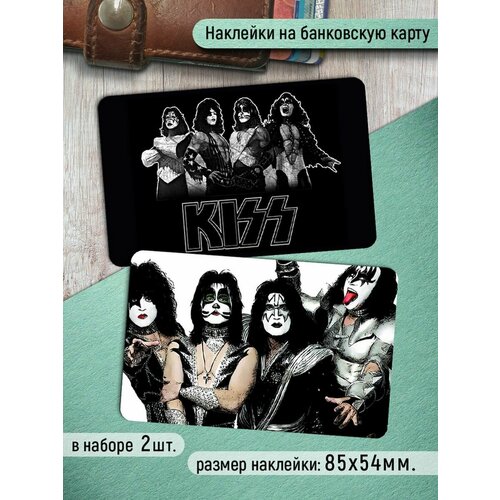 Наклейки на банковскую карту Kiss Кисс Стикеры рок музыка 220₽
