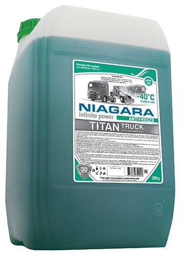 Антифриз "Ниагара" Titan Truck-40 (20 Кг) Зеленый NIAGARA арт. 1001021013