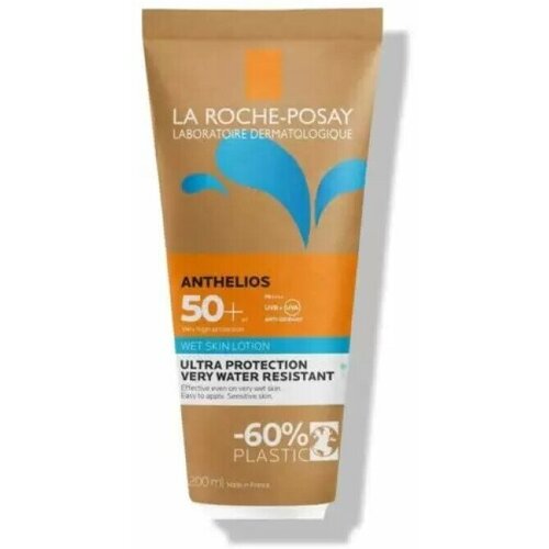 La Roche-Posay ANTHELIOS Солнцезащитный гель с технологией нанесения на влажную кожу SPF 50+, 200 мл