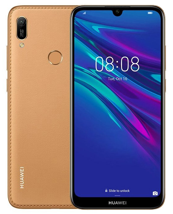 Смартфон HUAWEI Y6 (2019) 2/32 ГБ, 2 SIM, янтарный коричневый