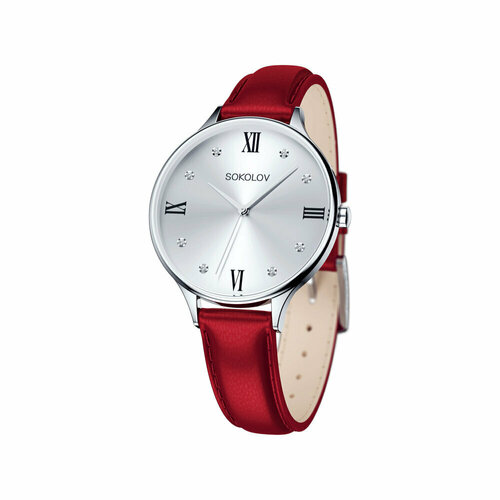 фото Наручные часы sokolov 625.71.00.600.02.02.2, красный