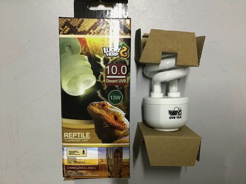 Изображение товара Аквариумная лампа для террариума G27 / 13wt / UVB 10.0 , REPTILE LUCKY HERP