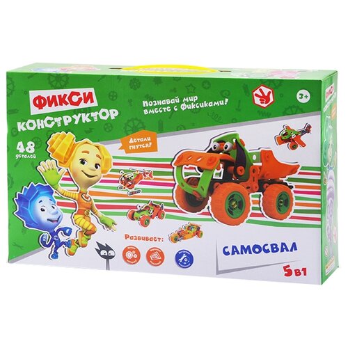 фото Винтовой конструктор big tree toys фиксики fix0711-011 самосвал (5 в 1)