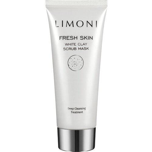 Маска-скраб для лица с белой глиной Limoni White Clay Scrub Mask 100 мл . скраб для лица black scrub mask erborian 50 мл