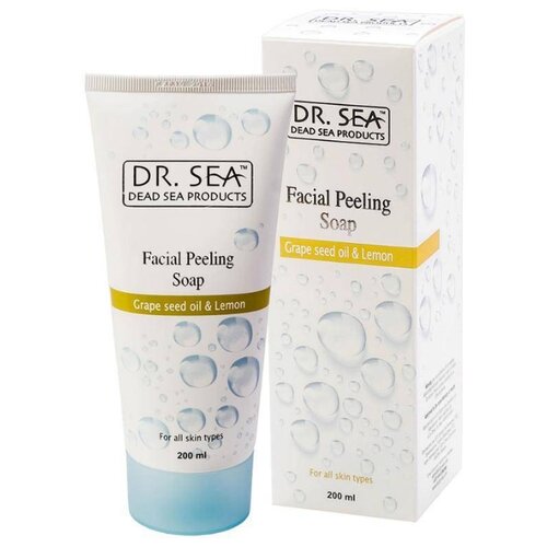 фото Dr. Sea мыло-пилинг для лица Facial Peeling Soap с маслом виноградных косточек и экстрактом лимона 200 мл