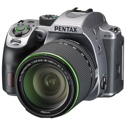 фото Фотоаппарат pentax k-70 kit серебристый da 1:3.5-5.6 18-135mm ed al [if] dc wr