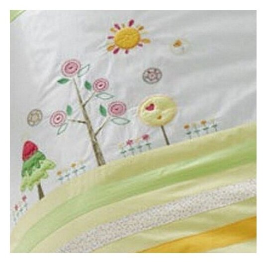 Комплект постельного белья Kidboo "Sunny Day" Yellow, 6 предметов, сатин — фото 1