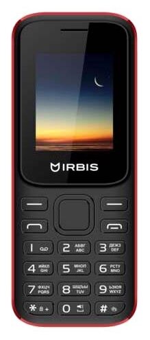 Телефон Irbis Кнопочный SF32, 1.77" (128x160), 2xSimCard, Bluetooth, microUSB, MicroSD, Black/Red