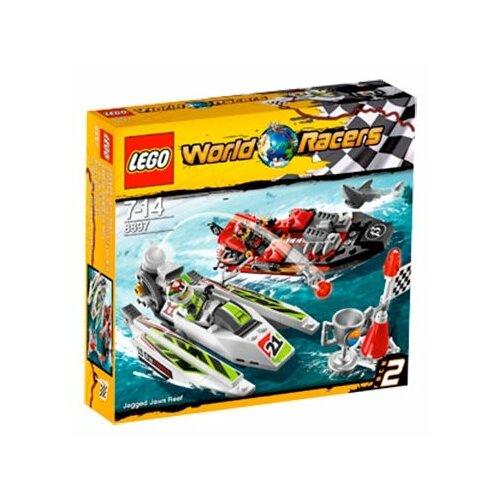 Конструктор LEGO Racers 8897 Jagged Jaws Reef, 191 дет. конструктор lego racers 8863 blizzard s peak 504 дет