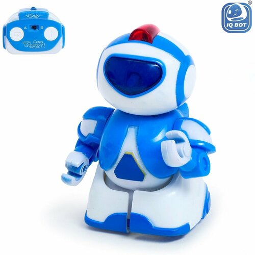 фото Робот радиоуправляемый «минибот», световые эффекты, цвет синий iq bot