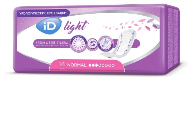 Прокладки iD Light Normal 14 шт урологические (АйДи анамини)