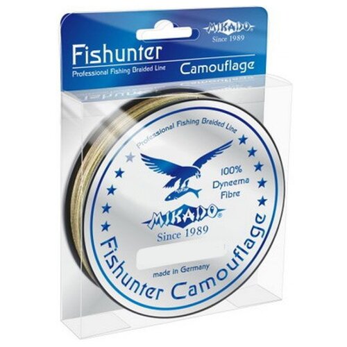 Плетеный шнур MIKADO Fishunter Camouflage d=0.26 мм, 125 м, 21.5 кг, камуфляж, 1 шт.