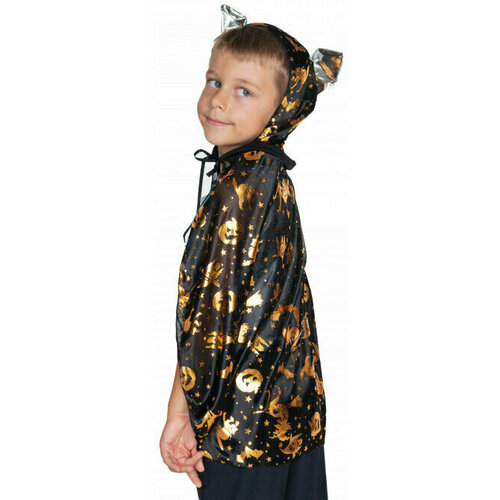 Накидка черная с узором