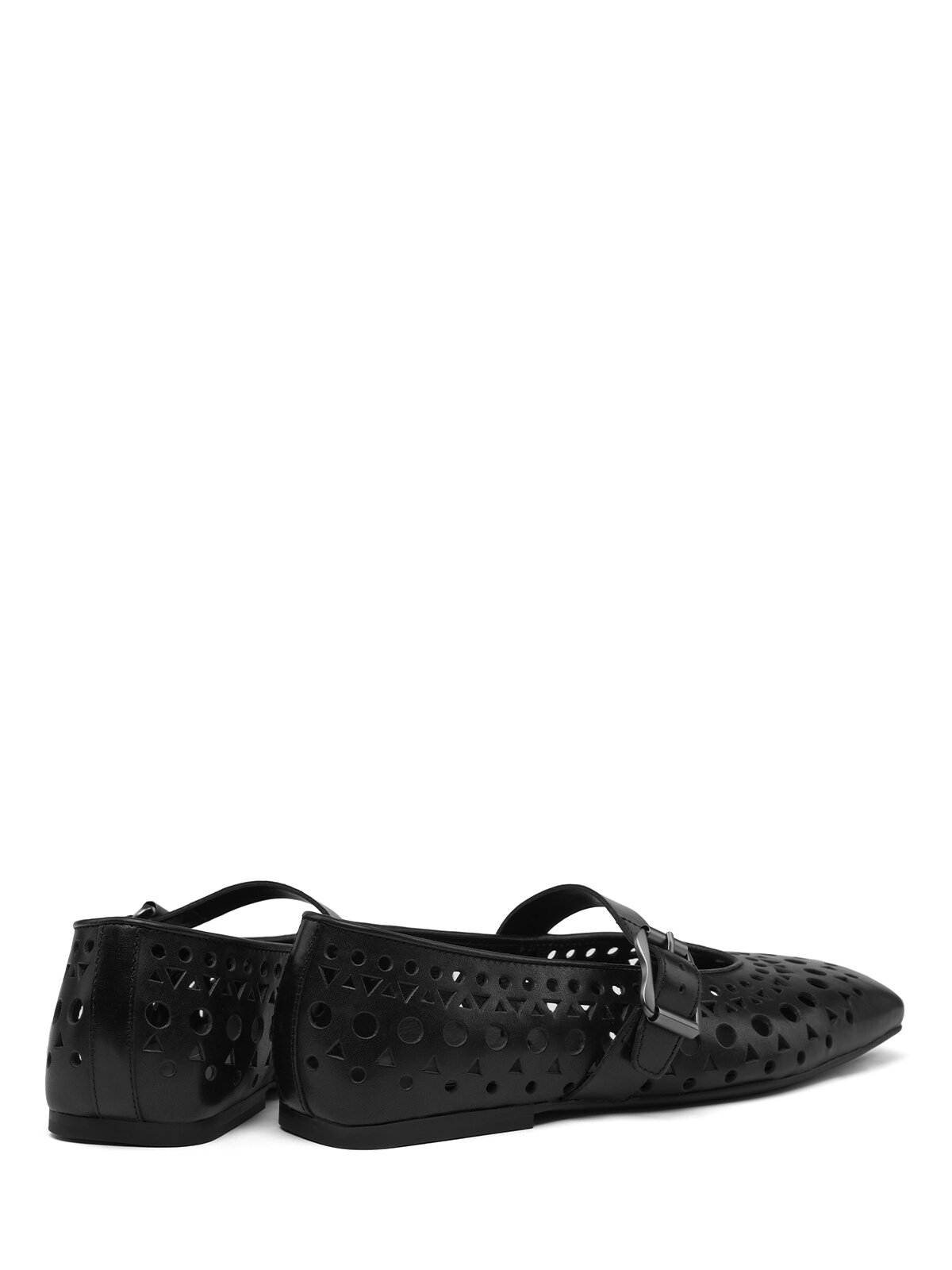 Балетки ASH Brook, размер 36, черный/металлик — фото 1