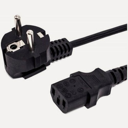 Изображение товара Кабель питания Filum CEE 7/7- С13, 3х0.5мм, 220В, 6A, чёрный, 1.8м (FL-PC6-EU-C13-1.8M)