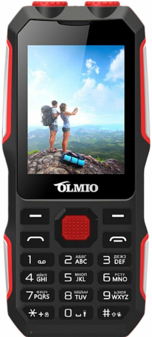 Мобильный телефон Olmio, X02, Черный-красный