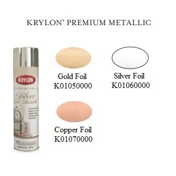 Аэрозольная краска с эффектом металлизированной фольги Krylon Premium Mirrored Metallic Foil, Gold Foil, 226гр - фотография № 5