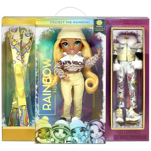 Rainbow High - Кукла Winter Break Fashion Doll Sunny Madison (Yellow) poopsie rainbow high кукла winter break fashion violet willow purple