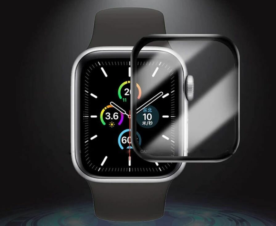 Керамическая защитная пленка для Apple Watch, 42 mm (Black) — фото 2