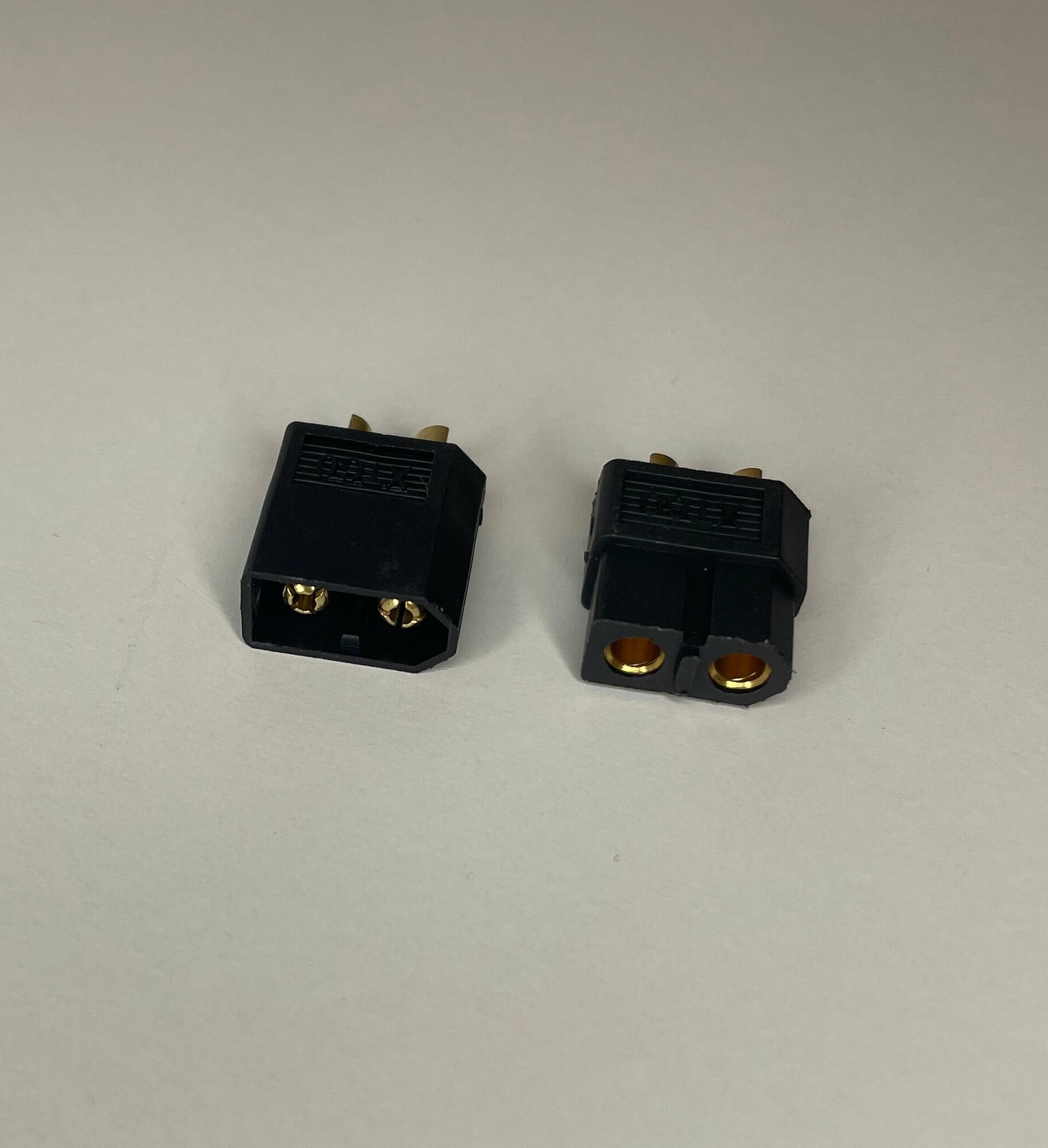 ХТ-60 4 чёрный шт. Комплект из двух пар двух-контактных разъемов Xt 60 (мама + папа; 2 пары, 4 шт.)) — фото 4