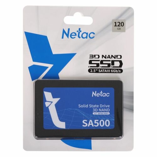 Внутренний SSD Netac 120GB SA500, SATA-III, R/W - 500/400 MB/s, 2.5", 3D NAND - фотография № 8