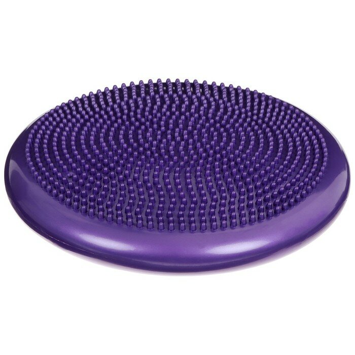 Подушка балансировочная, массажная, d=35 см, цвет фиолетовый 9341597 .