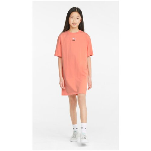 Платье/Puma/53339328/GRL Tee Dress/розовый/116