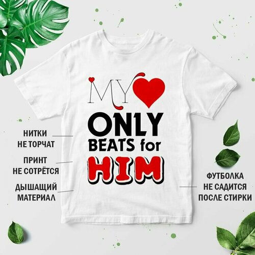 фото Футболка, размер m, белый нет бренда