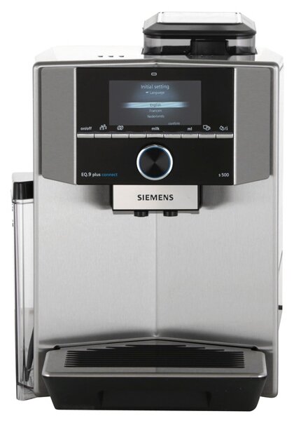 Кофемашина Siemens TI9553X1RW EQ.9 plus connect s500, нержавеющая сталь