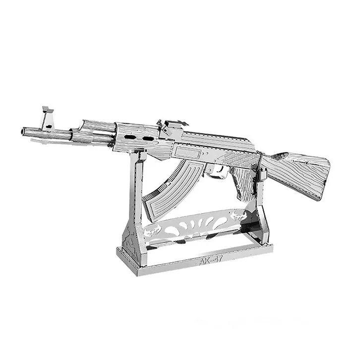 AK-47 / подарок мужчине на день рождения 3D металлические головоломки DIY Взрослые игрушки