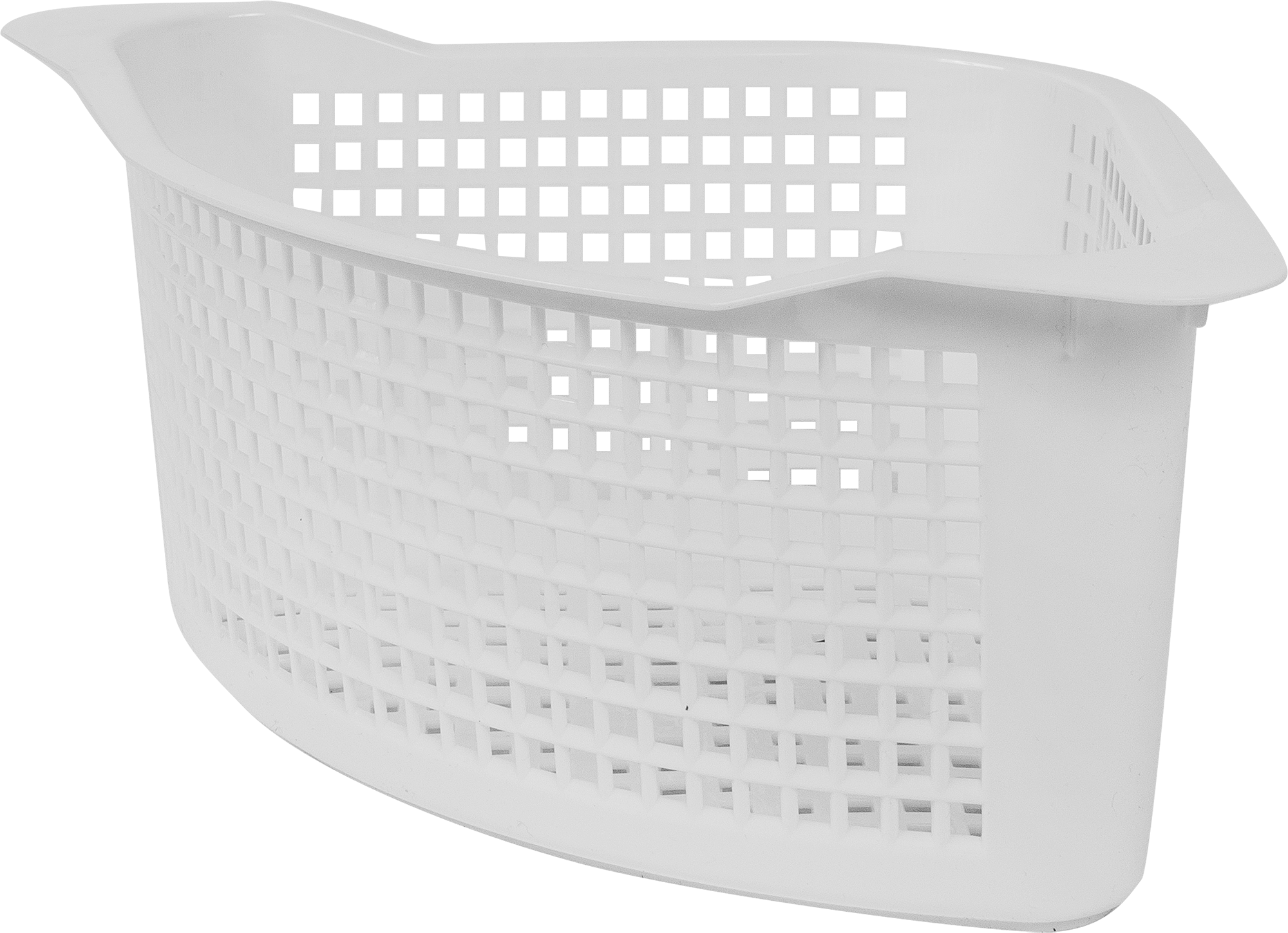 фото Корзина для хранения угловая Нижнекамский 1300 полипропилен 29х18х12 см цвет белый