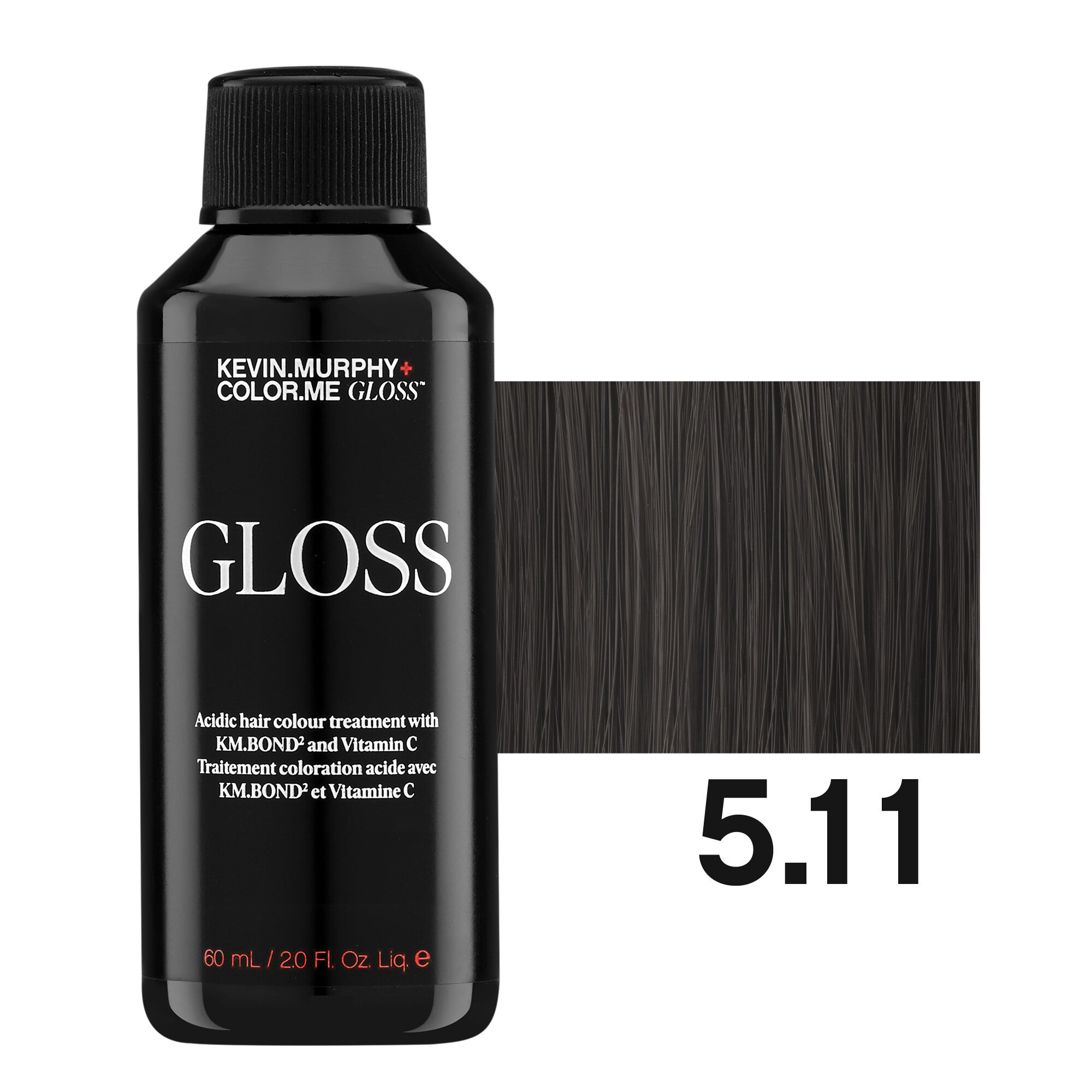 Color.me Gloss 5.11 Полуперманентный гелевый краситель с кислым pH и технологией KM. БОНД2, 60 мл