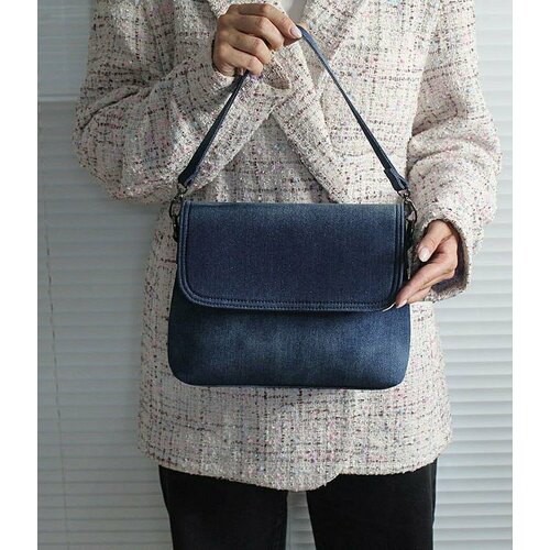 фото Сумка кросс-боди a126blue2023js, фактура матовая, синий, голубой hobbyk