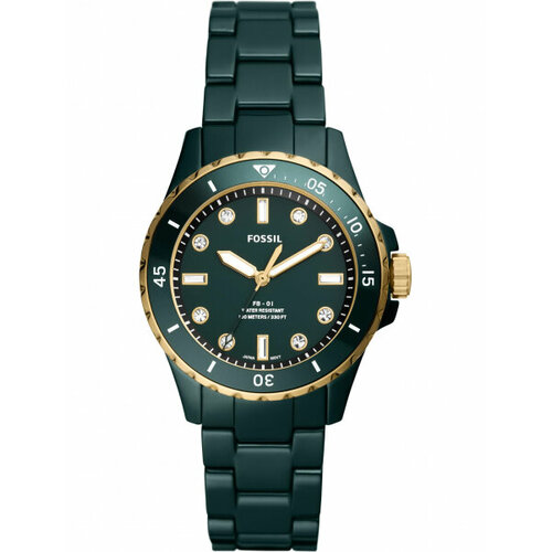 фото Наручные часы fossil fb-01, зеленый, синий
