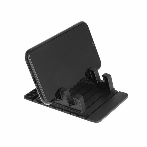 Коврик противоскользящий 129 см с двойной подставкой номер телефона черный 652₽