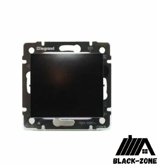 LEGRAND VALENA выключатель 1-кл перекрестный черный 770307 1 шт