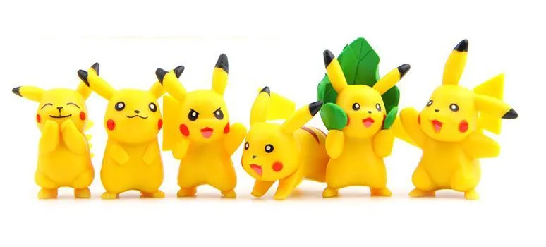 Набор фигурок Покемон Пикачу / Pokemon Pikachu 6шт (4-6см) set 3