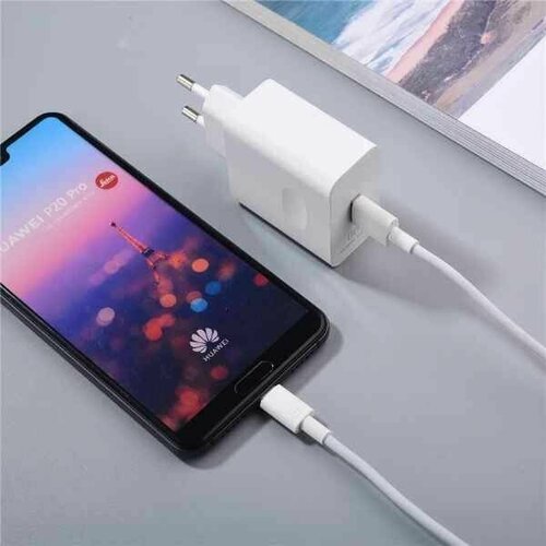 Блок адаптер питания для Huawei / Honor SuperCharge 66W для смартфона Mate 40 Pro, Honor 50, с кабелем 6A, USB TYPE-C