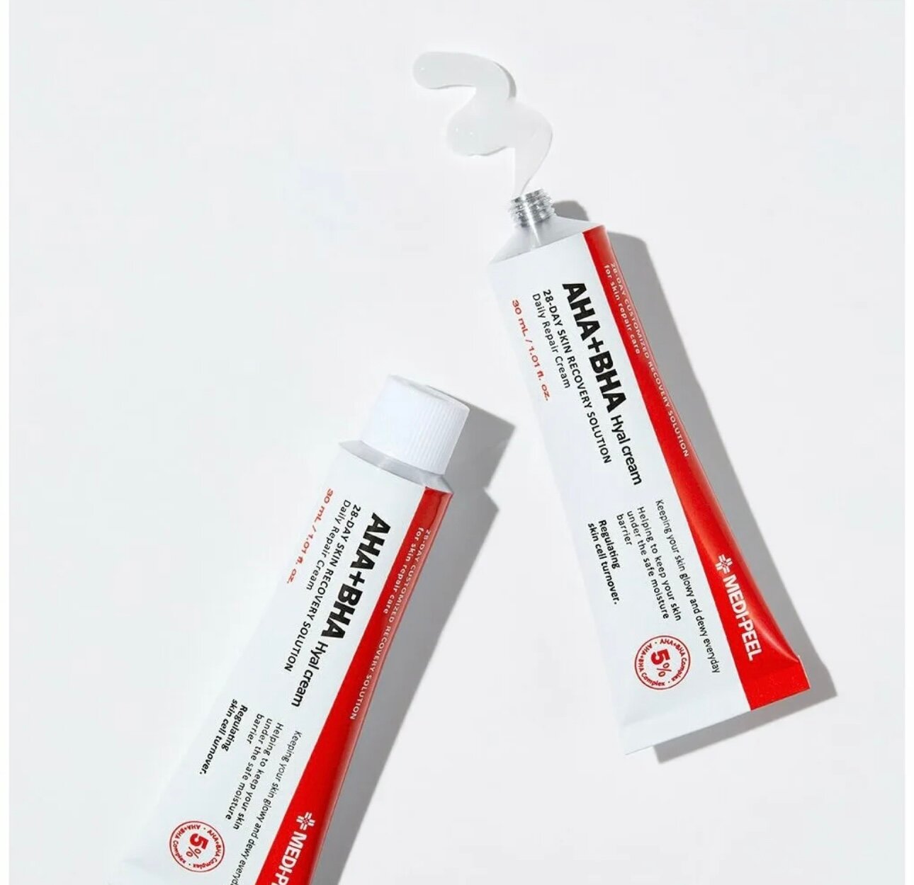 Medi-Peel Обновляющий крем с комплексом кислот AHA BHA 28 Days Hyal Cream 30ml