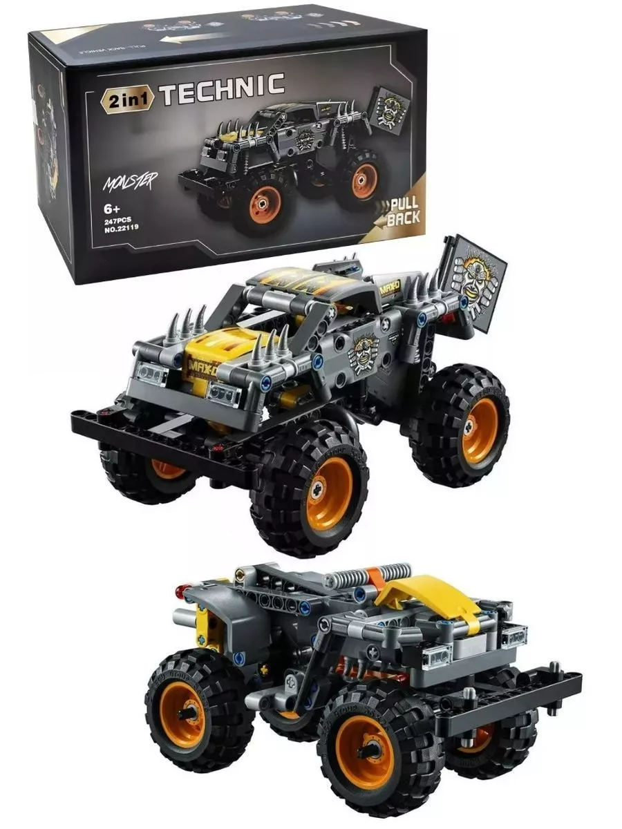 Конструктор Монстры Monster Jam: Max-D - 247 дет/Совместим с конструктор Lego Technic/Товары для детей