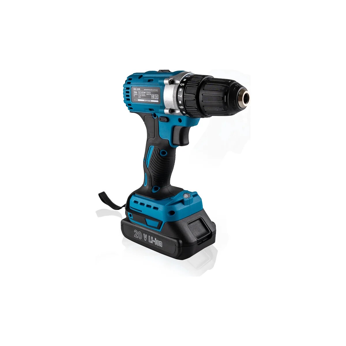 Дрель-шуруповерт Workmaster АШ-20ЛБ аккумуляторная 20 В 15 А/ч 30 Нм 1300 об/мин