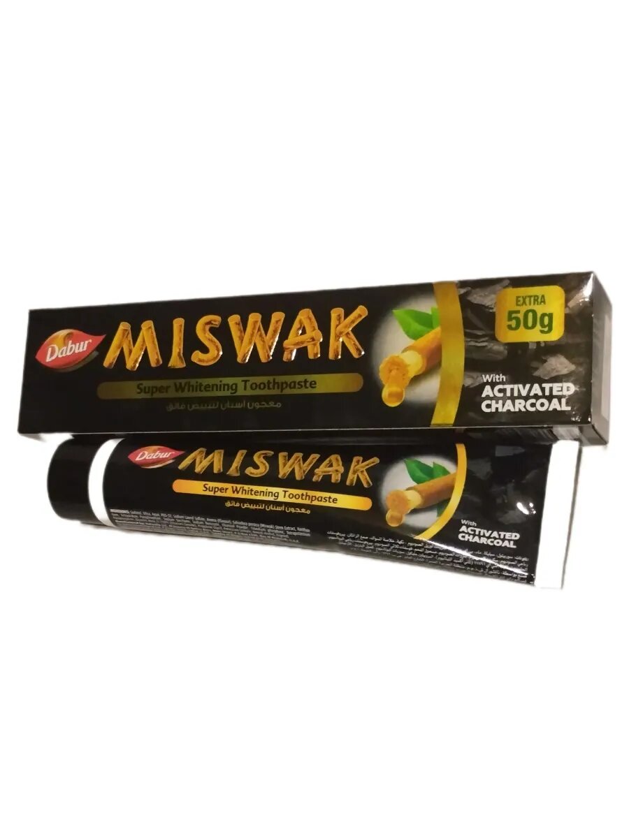 Зубная паста Мисвак с активированным углем (Miswak), 170 г — фото 1