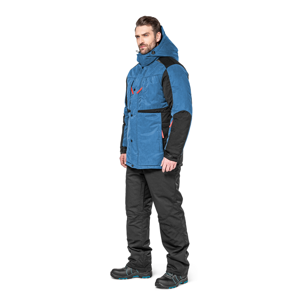 Куртка  Енисей размер 56-58/170-176 черный голубой